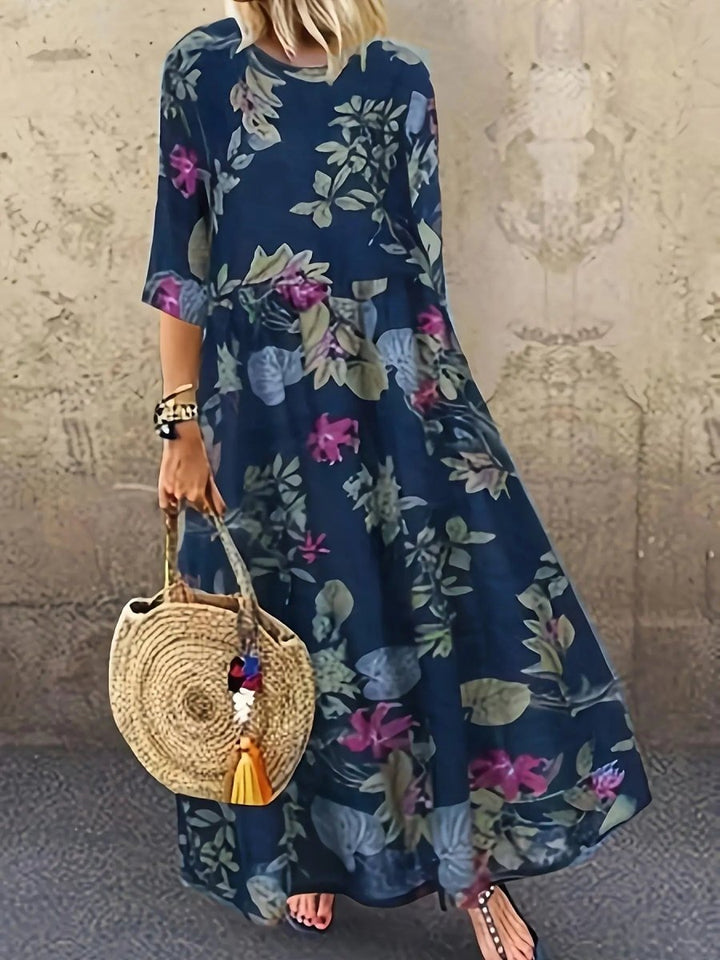 Elodie | Boho Floral Breeze Maxi Dress - Benjamin New York