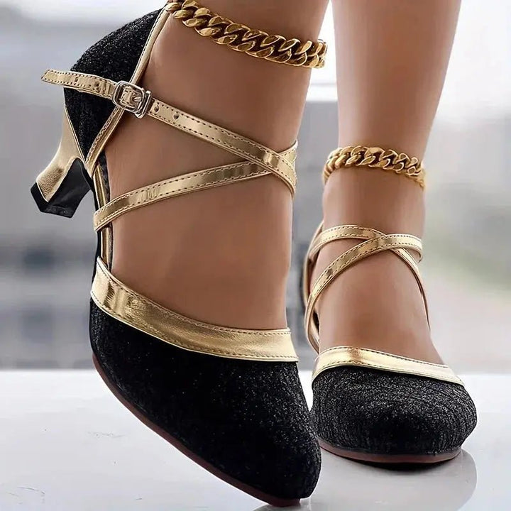 Chloe™| Thalia Chunky Heeled Sandals - Benjamin New York