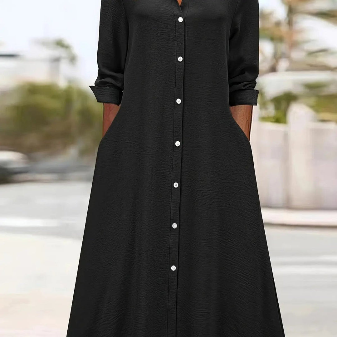 Ruby | Button - Down Chic Shirt Dress - Benjamin New York