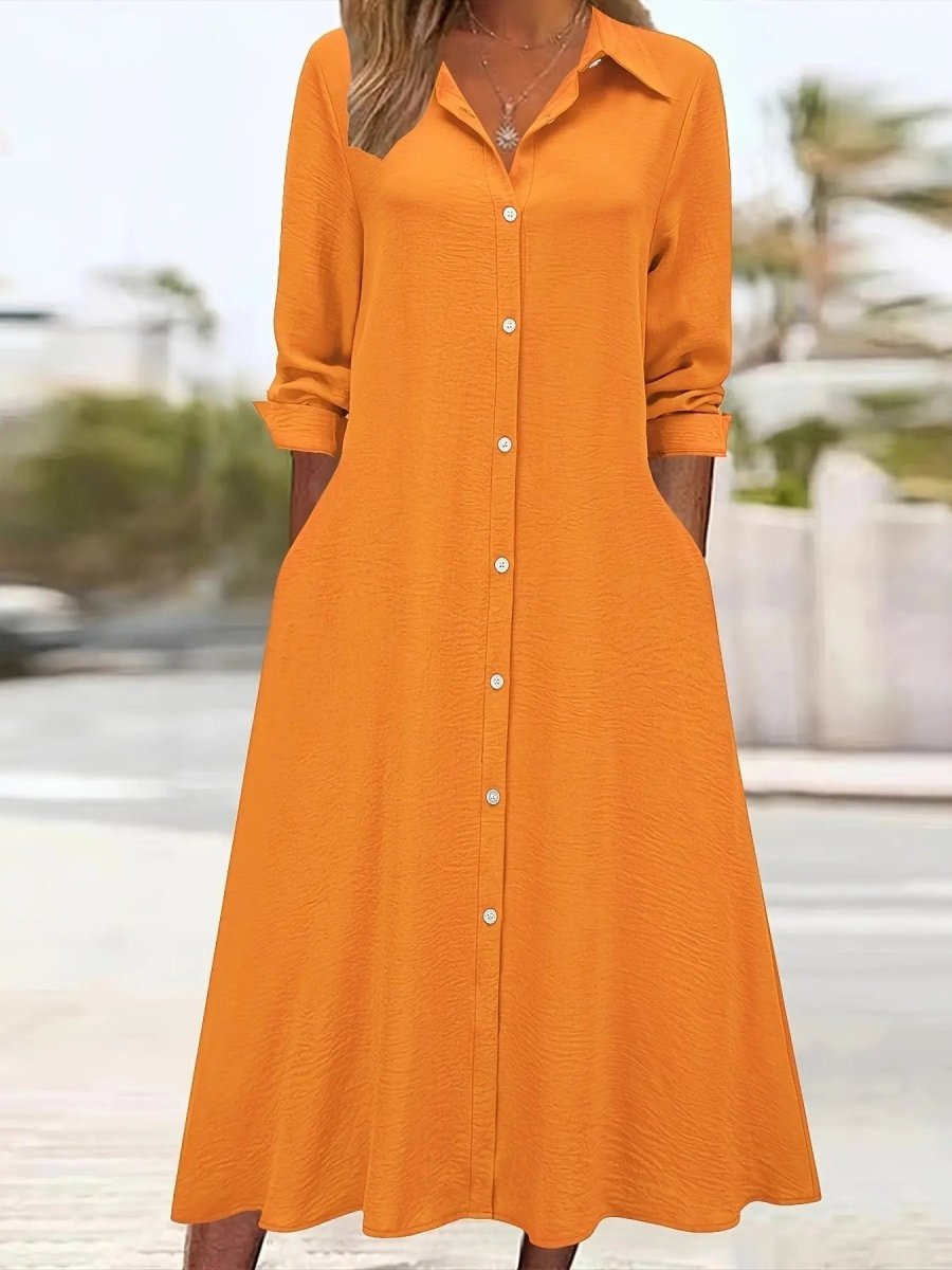 Ruby | Button - Down Chic Shirt Dress - Benjamin New York