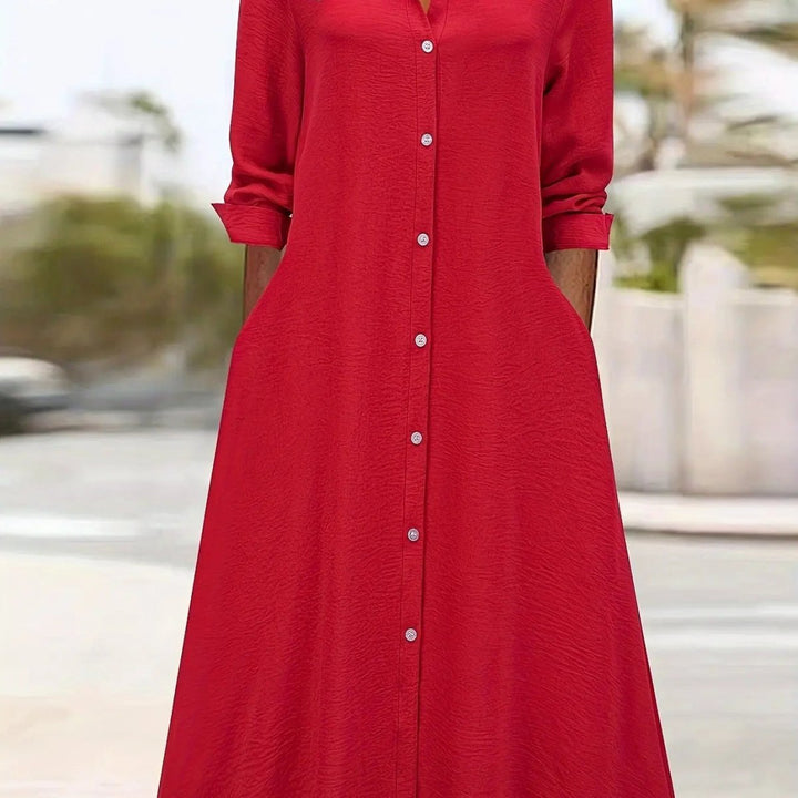 Ruby | Button - Down Chic Shirt Dress - Benjamin New York