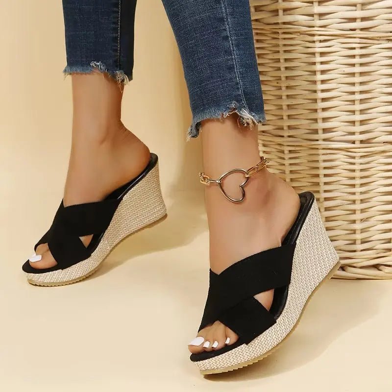 Chloe™| Almina Comfort Wedge Sandals - Benjamin New York