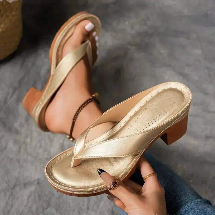 Harper | Elegant Wedge Comfort Sandals - Benjamin New York