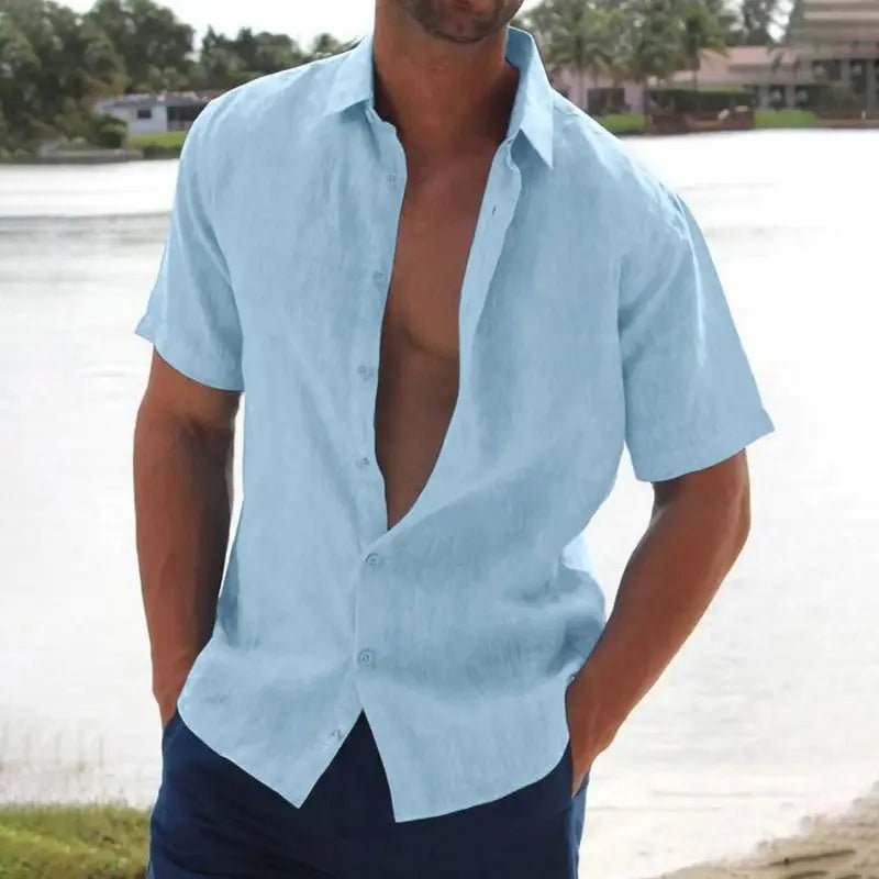 Lawrence | Casual Short - Sleeve Shirt - Benjamin New York