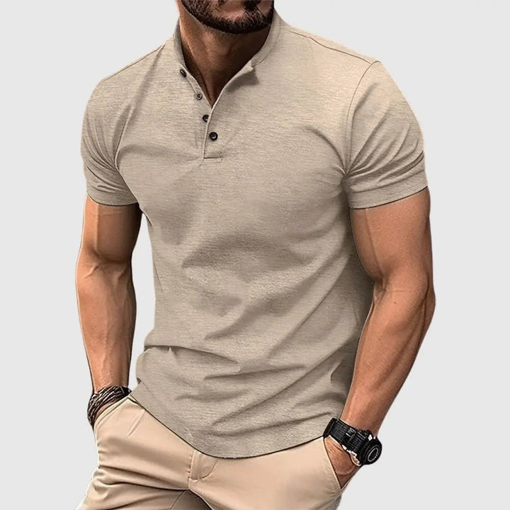 Prescott Tailors Weston Henley Polo - Benjamin New York