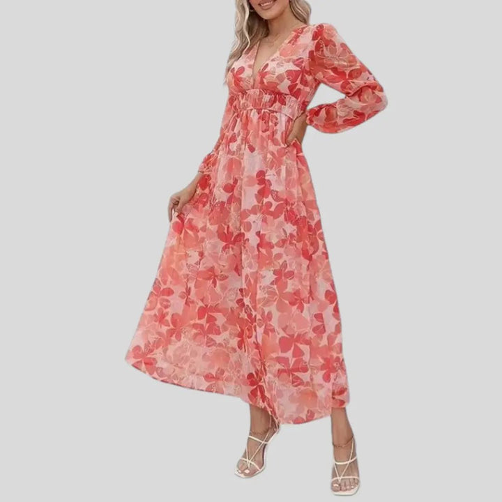 Amalie | Graceful Bloom Print Dress - Benjamin New York