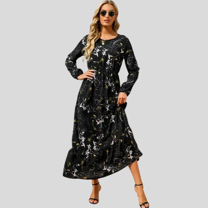 Alma | Elegant Summer Flow Midi Dress - Benjamin New York