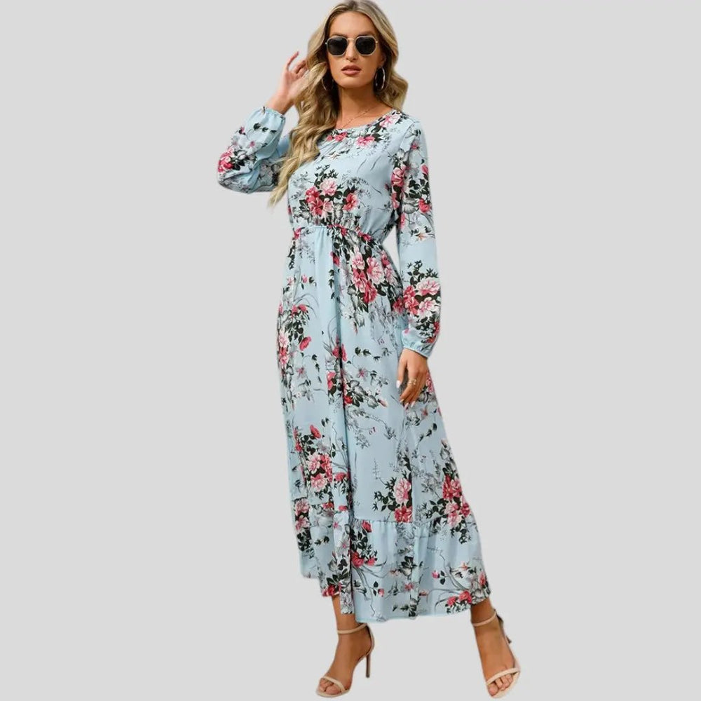 Alma | Elegant Summer Flow Midi Dress - Benjamin New York