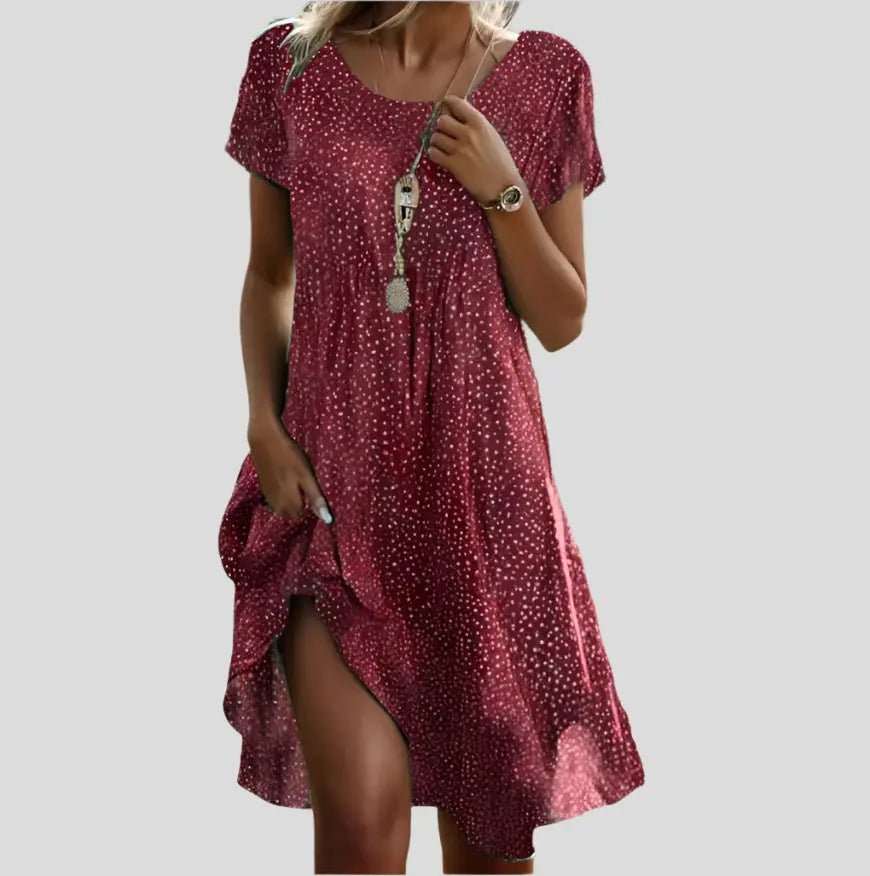 Skye | Vibrant Bloom Split - Hem Dress - Benjamin New York