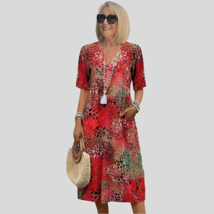 Agnes | Vibrant Blossom Day Dress - Benjamin New York
