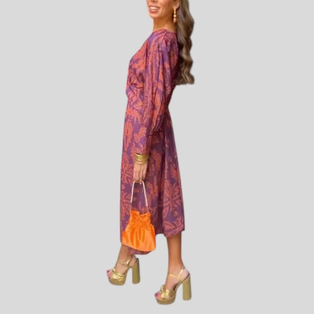 Adaline | Eye Catching V - Neck Dress - Benjamin New York
